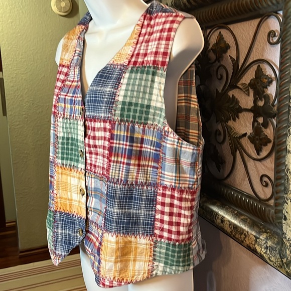 🎉HP🎉Vintage Casey & Max | Patchwork Quilt Vest| Size M - Picture 3 of 9